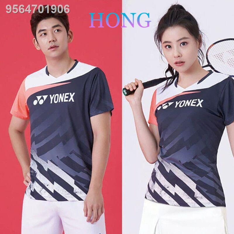 YONEX Badminton Suit Men's and Women's Match Shirt Fashion Sports shirt For Unisex Short sleeve shor #2