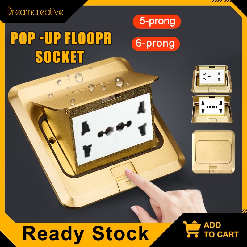 [Spot] Universal 250V Floor Ground Outlet Sockets 5 6 Prong Receptacle