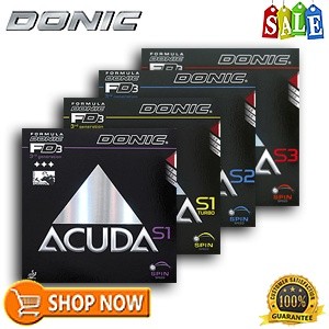 DONIC ACUDA SERIES S1 S1 TURBO S2 S3 Original Table Tennis Rubbers ...
