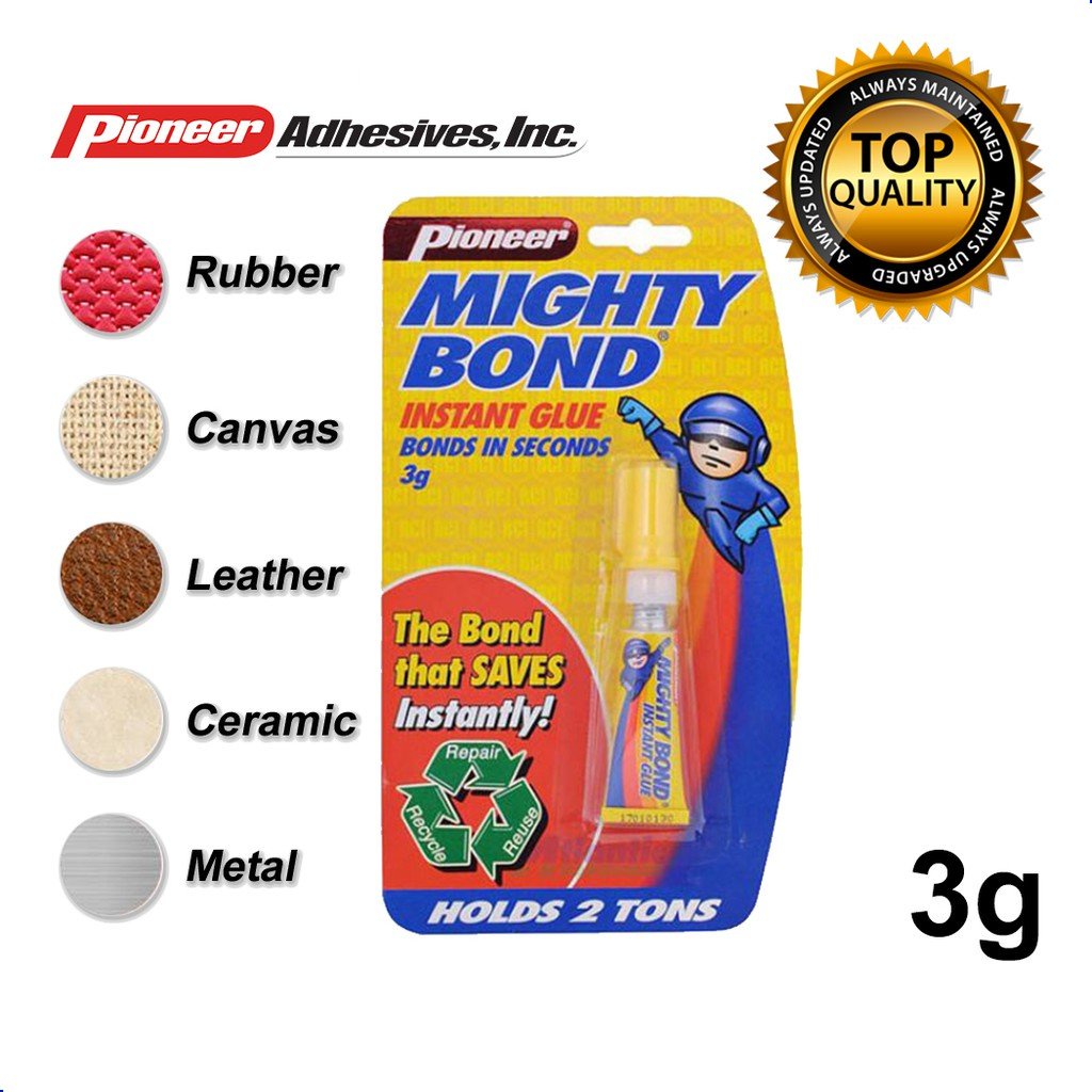 1pc Mighty Bond 3g (cyanoacrylate adhesive) Shopee Philippines