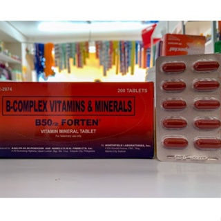☼B50 / 2 Forten B-Complex Vitamins & Minerals Tablet 10 / 20 / 30 Tablets