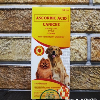 ✱┇Canicee Ascorbic Acid - Vitamin Supplement Syrup For Dogs & Puppies (Immune Booster) 60Ml
