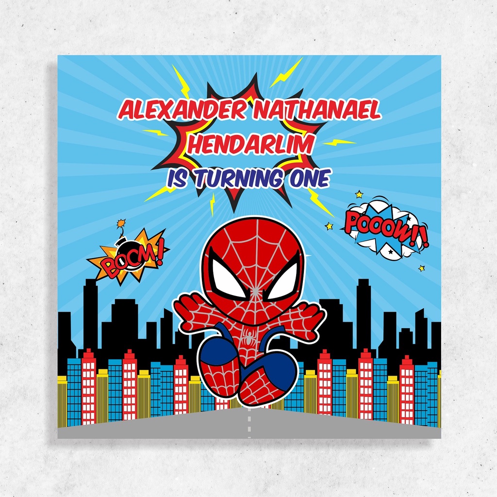 SPIDERMAN THEME PRINTABLE BACKDROP BANNER MARVEL SPIDER-MAN, 58% OFF