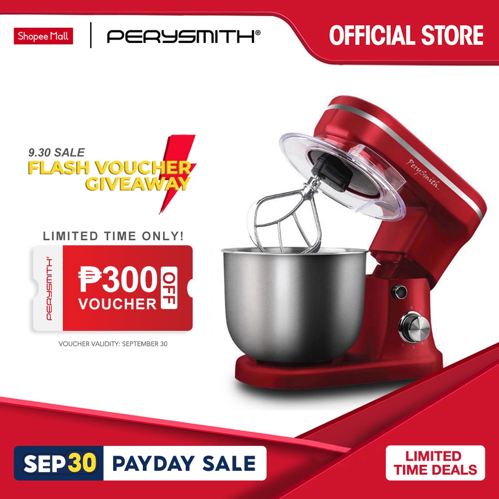 PerySmith 5.5L Stand Mixer 1200W EasyCooking Series PS5500 | Shopee ...