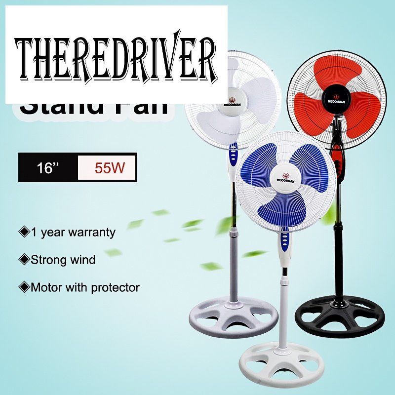 16" Stand fan Electric fan Vertical fan Floor fan Household fans Shaking head fan Fan Shopee