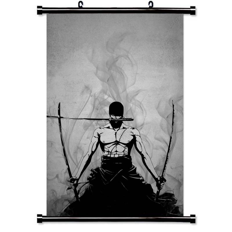 Roronoa Zoro One Piece Poster Wall Scroll Hanging Paintings Art