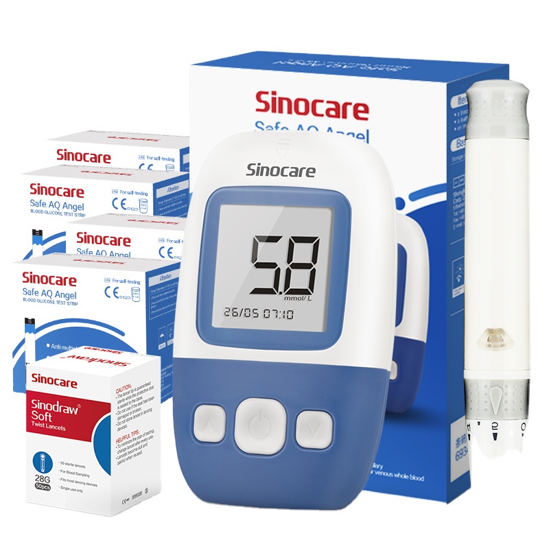 `blood glucose sugar test meter CE certificated sinocar testing non