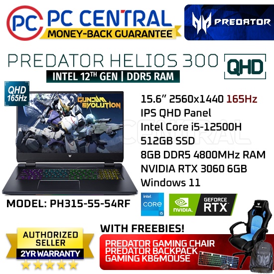 Acer Predator Helios 300 54RF (PH315-55-54RF) Gaming Laptop | Intel Core i5-12500H | RTX 3060 #4