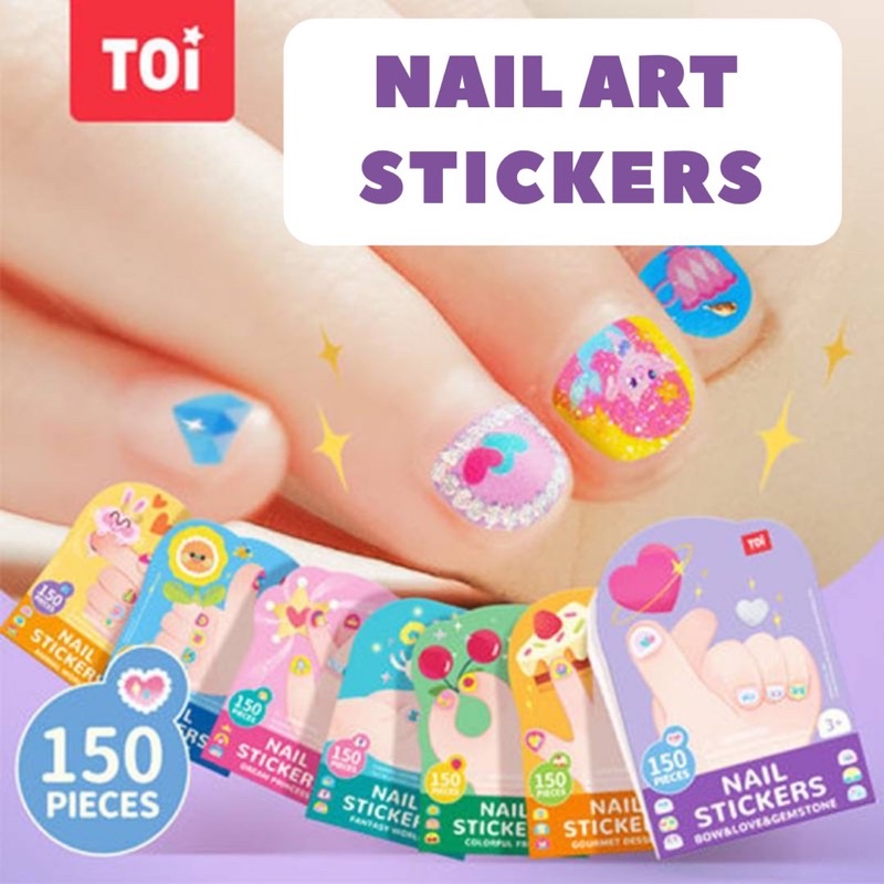 TOI Nail Sticker / Toi Nails sticker and Tattoo for kids Shopee