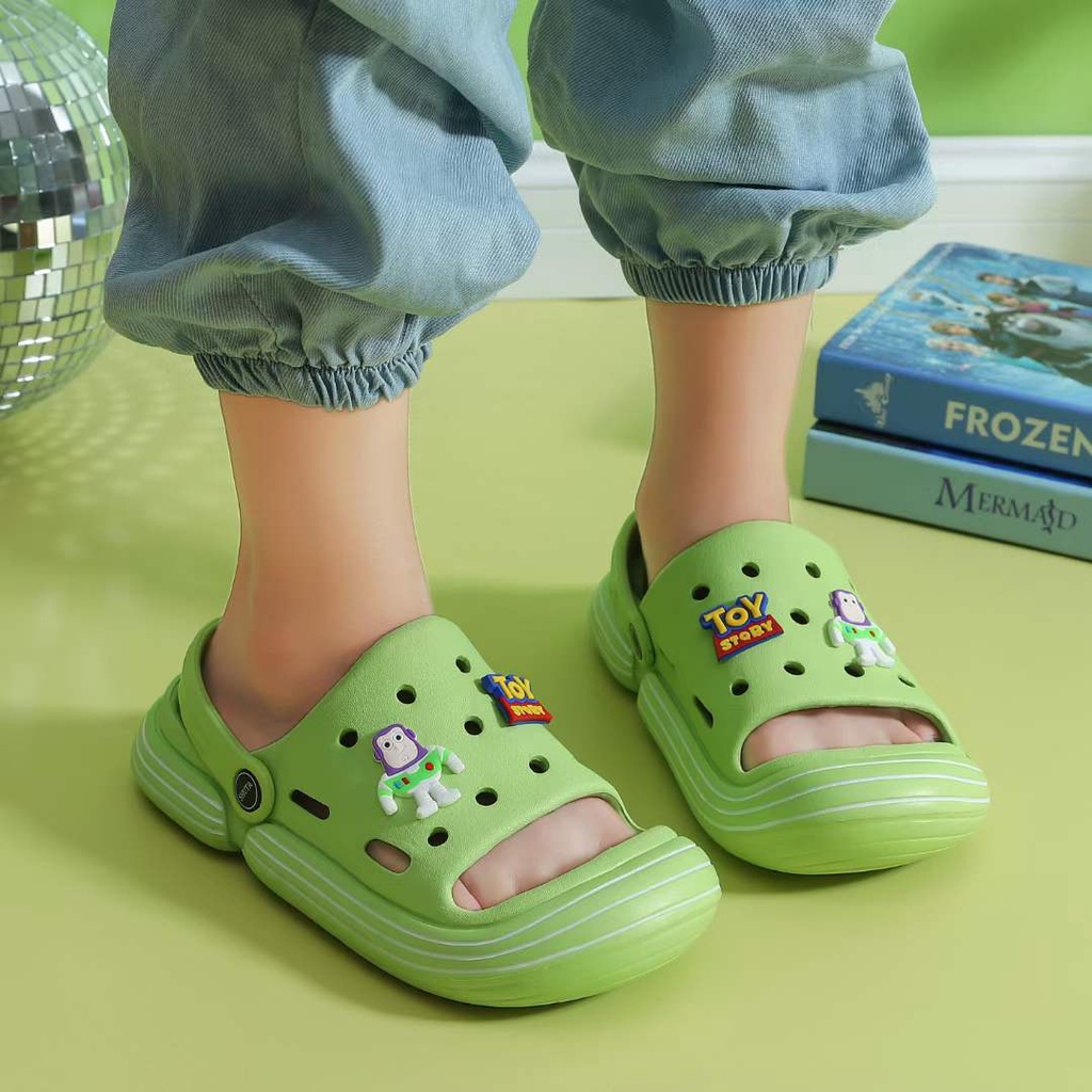Drewgreen New Summer Sandals Rubber crocs Sandals for kids Shopee
