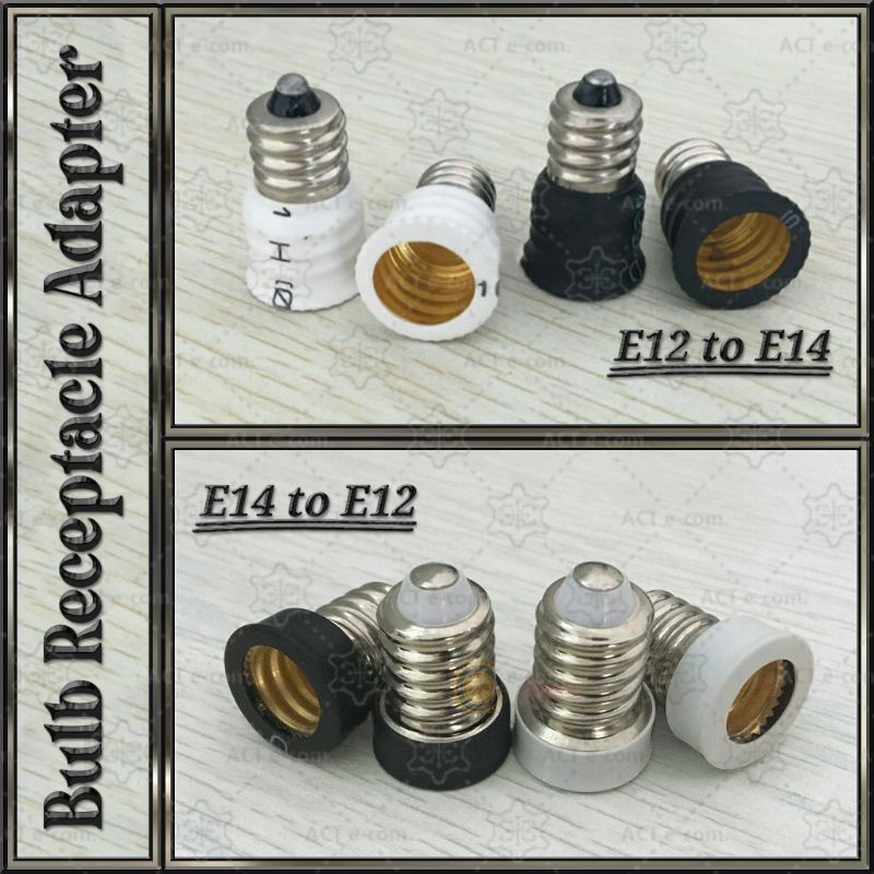 Bulb Receptacle Adapter ( E12 to E14 / E14 to E12 ) * Bulb Socket Base
