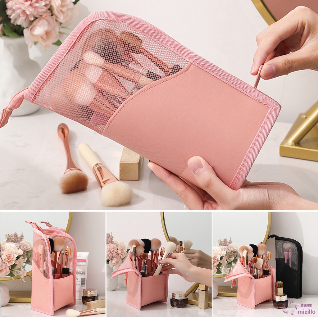 Travel Makeup Brush Bag Portable Makeup Brush Holder Organizer Pouch