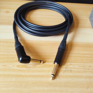 Mogami Guitar Cable with Black and Gold Neutrik Plugs