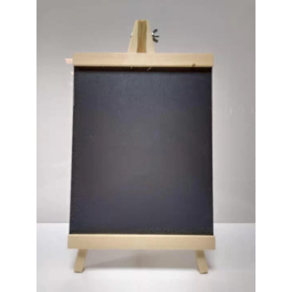 Wooden Boards Blackboard Chalkboard Bulletin Collapsible Black Pine