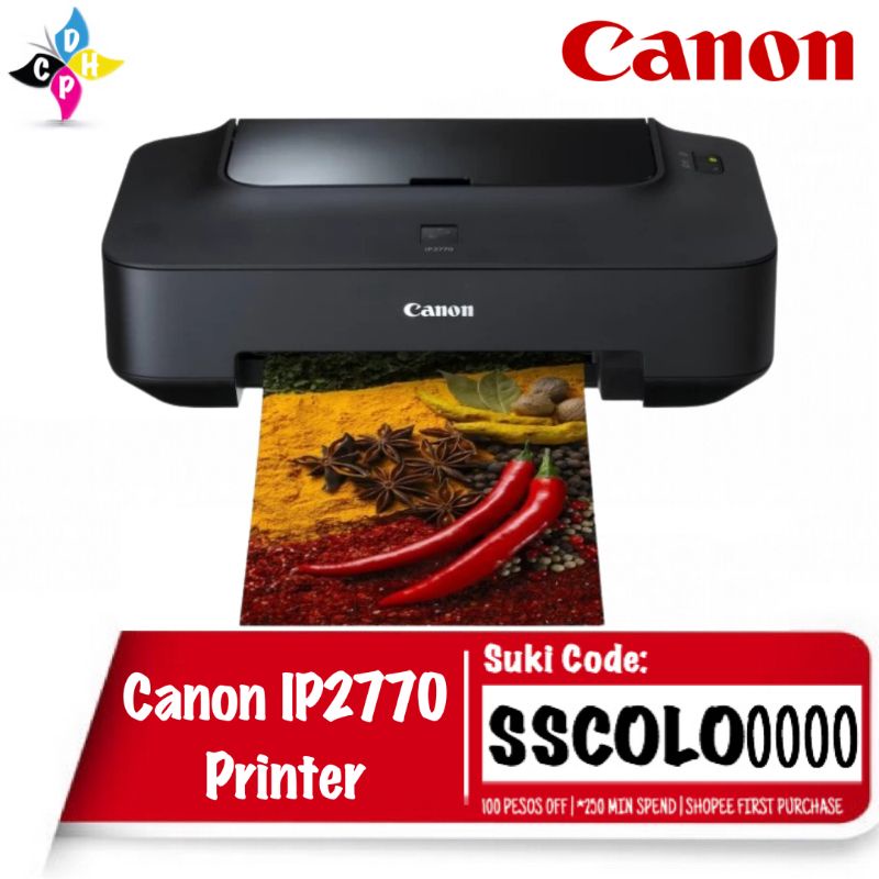 Canon Pixma Ip2770 Single Function Inkjet Printer Original Ip2770 Shopee Philippines 9721