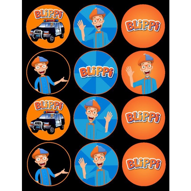 Blippi Theme Cupcake Topper Shopee Philippines