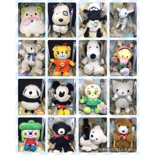 Japan Stuffed Toys, Mickey, Pooh, Snoopy, Anpanman, tigger Shopee