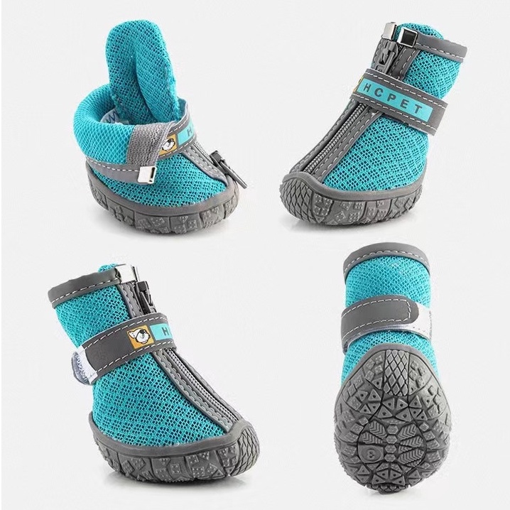 Pet Lightweight Breathable Shoes dog shoes Mesh Zipper Sneakers #6