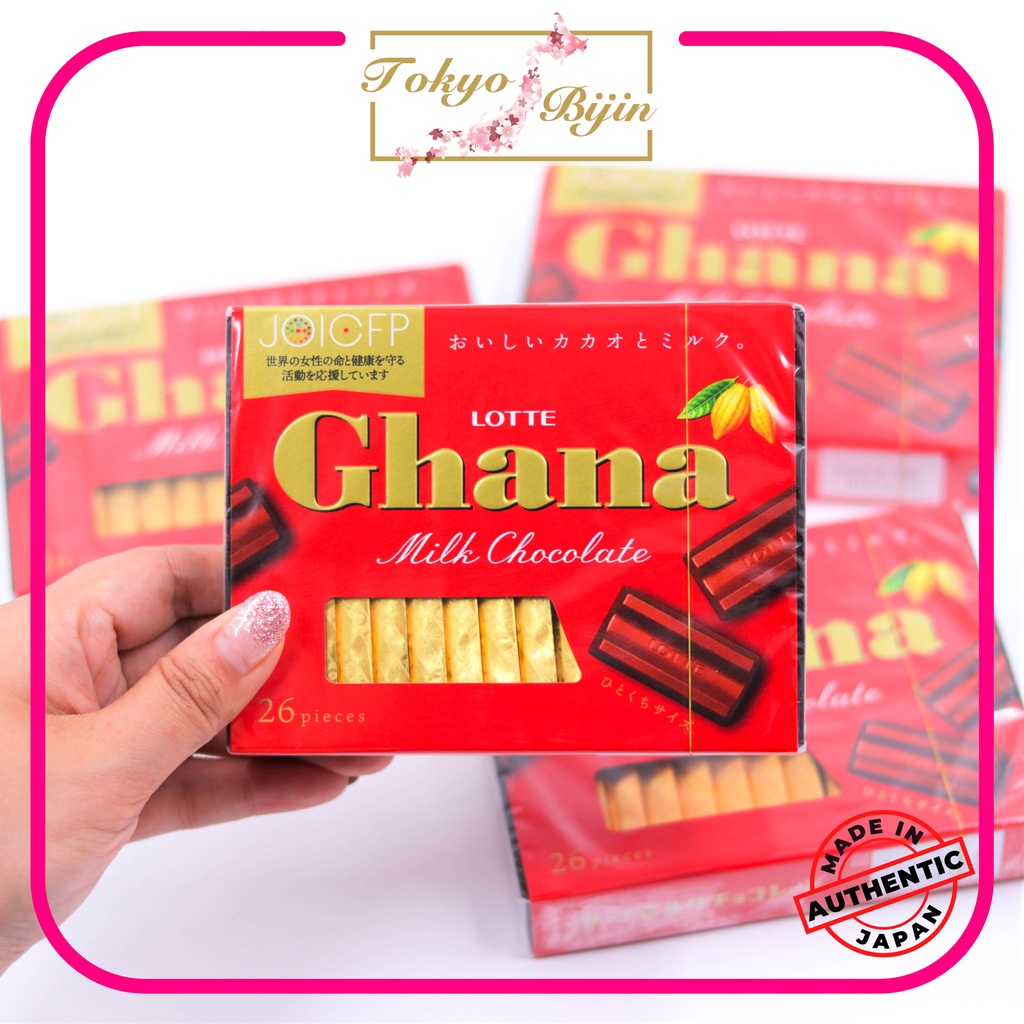 LOTTE GHANA CHOCOLATE (26 BLOCKS) TOKYO BIJIN Shopee Philippines