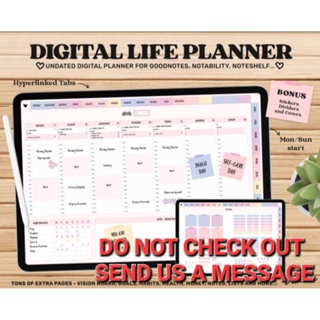 Digital Life Planner, Digital iPad, Notability, Goodnotes Planner, Undated Digital Planner #1
