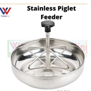 ✗[PIGLET FEEDER] BIG Size Stainless Steel Piglet Feeding Sow Milk Trough Food Tray Pig Feeder and wa