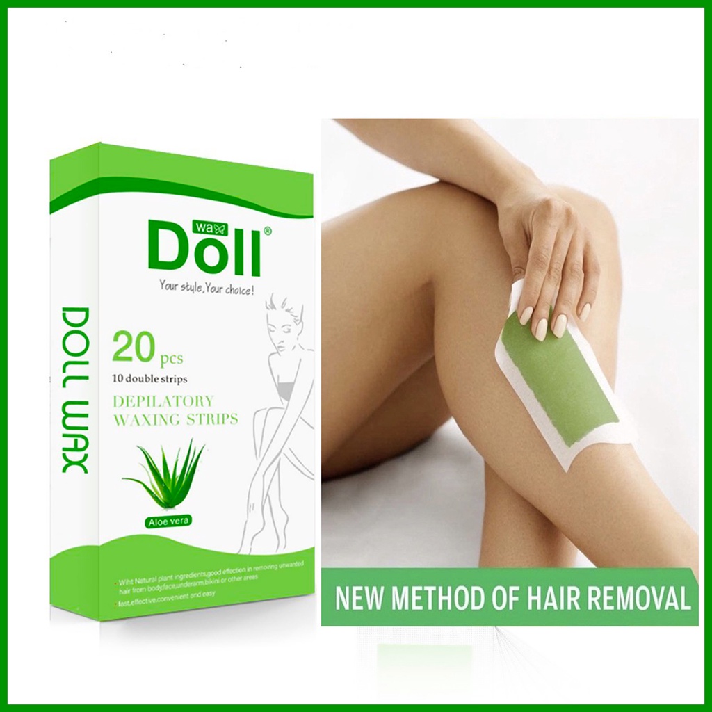 20pc Hair Removal Wax Strips Papers Large Size Body Professional Hair