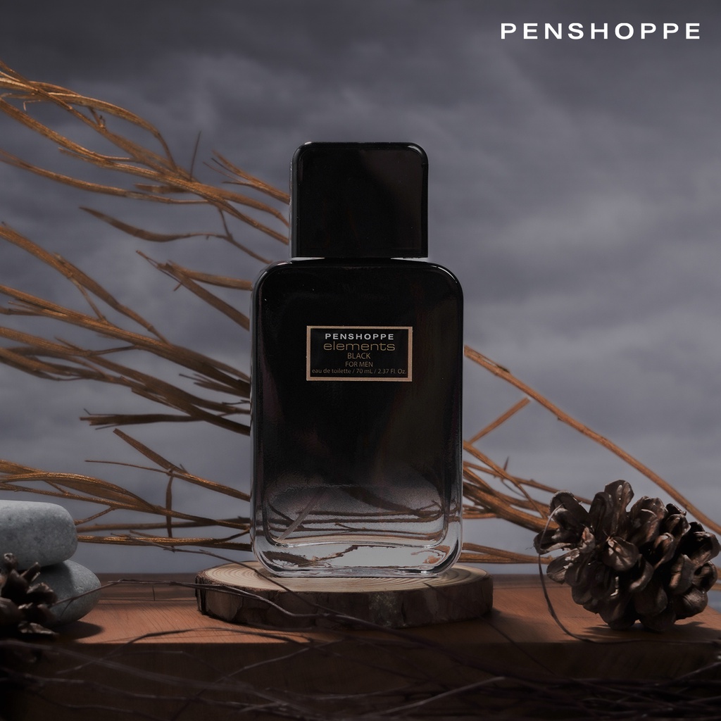 Penshoppe Elements Black Eau De Toilette For Men 70ML | Shopee Philippines