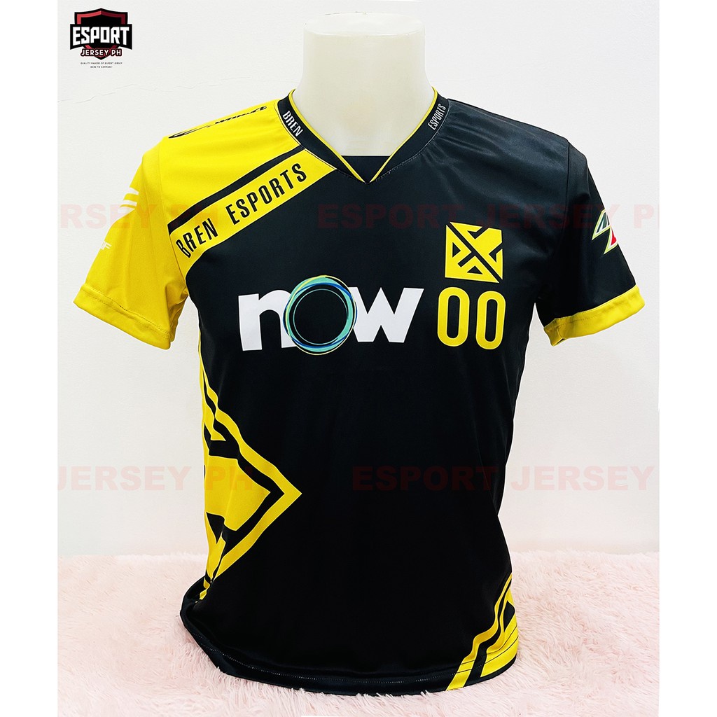 BREN ESPORT NEW BLACK CUSTOMIZE PERSONALIZE JERSEY MOBILE LEGENDS