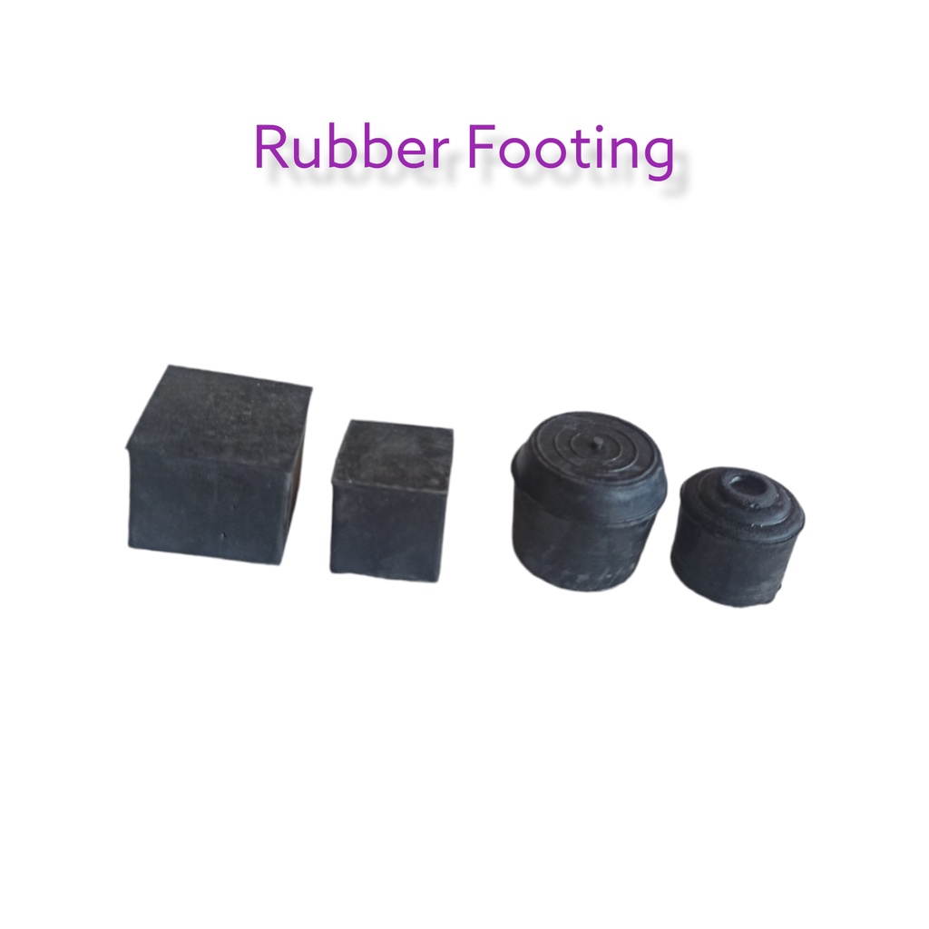 1PC Rubber Footing Square Round Tube Rubber Footing Tubular Shopee