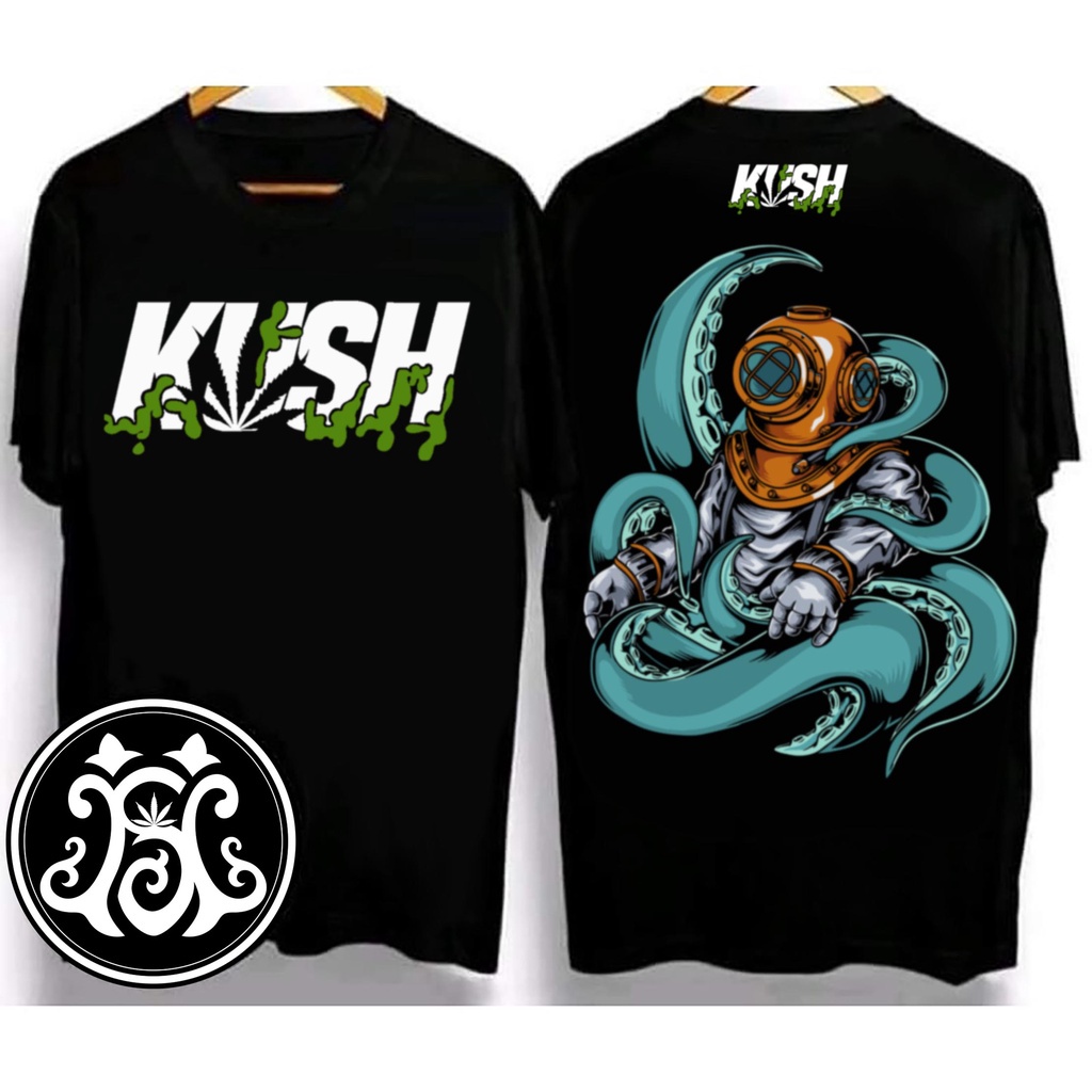 KUSH clothing oversize t shirt for mens Top Crazy Alien Creativity SIZE(S-3XL)black tops unisex COD.