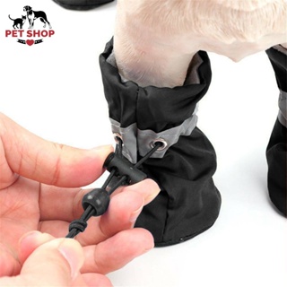 4Pcs/Set Waterproof Pet Dog Shoes Boots Anti-Slip for Small Medium Dogs Cats Puppy Pet Accessories