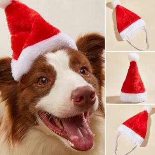 Christmas Pet Santa Hat For Dogs Cats Christmas Costume Pet Accessories Halloween Holiday Christmas Party Cap