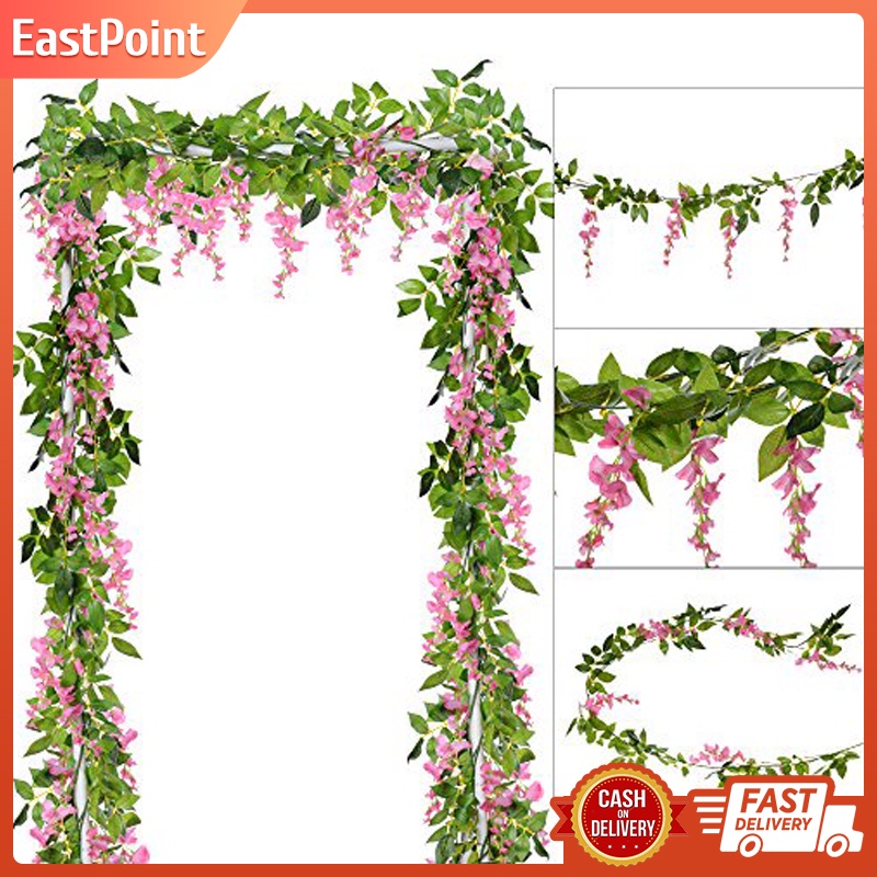 1.8M/Piece Artificial Flowers Silk Wisteria Garland Artificial Wisteria