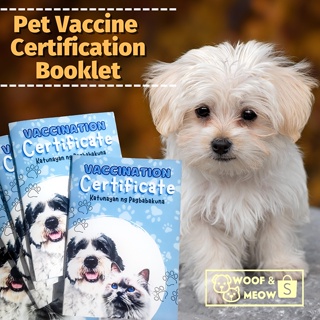 Pet Vaccine Certificate Booklet
