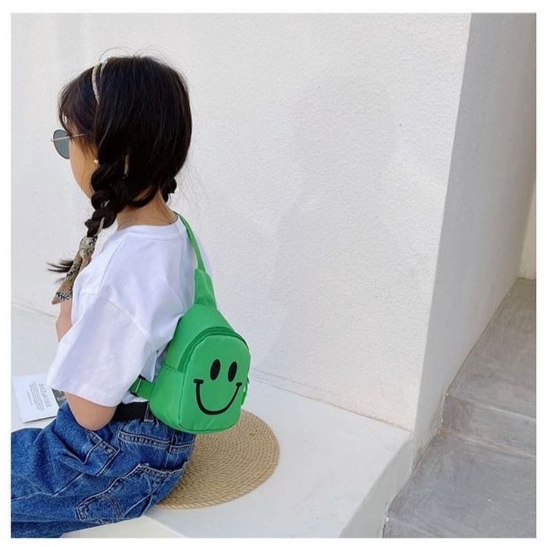 Guangzhou Super Cute Fashion Smiley Face Children'S Chest Bag Made In Guangzhou