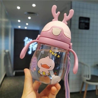 （hot sale）BCW  370ml deer ear water bottle for baby with division for babies to learn to drink water #5
