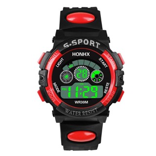 g shock for men 2pcs 5-color Watch Children Boys Waterproof Digital LED Sports Camouflage Kid's Wat #5