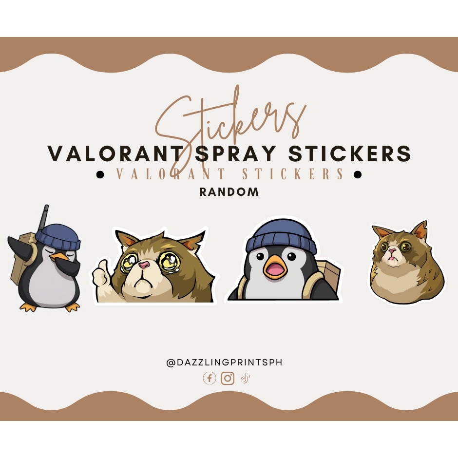 Valorant Spray Stickers Random Shopee Philippines 