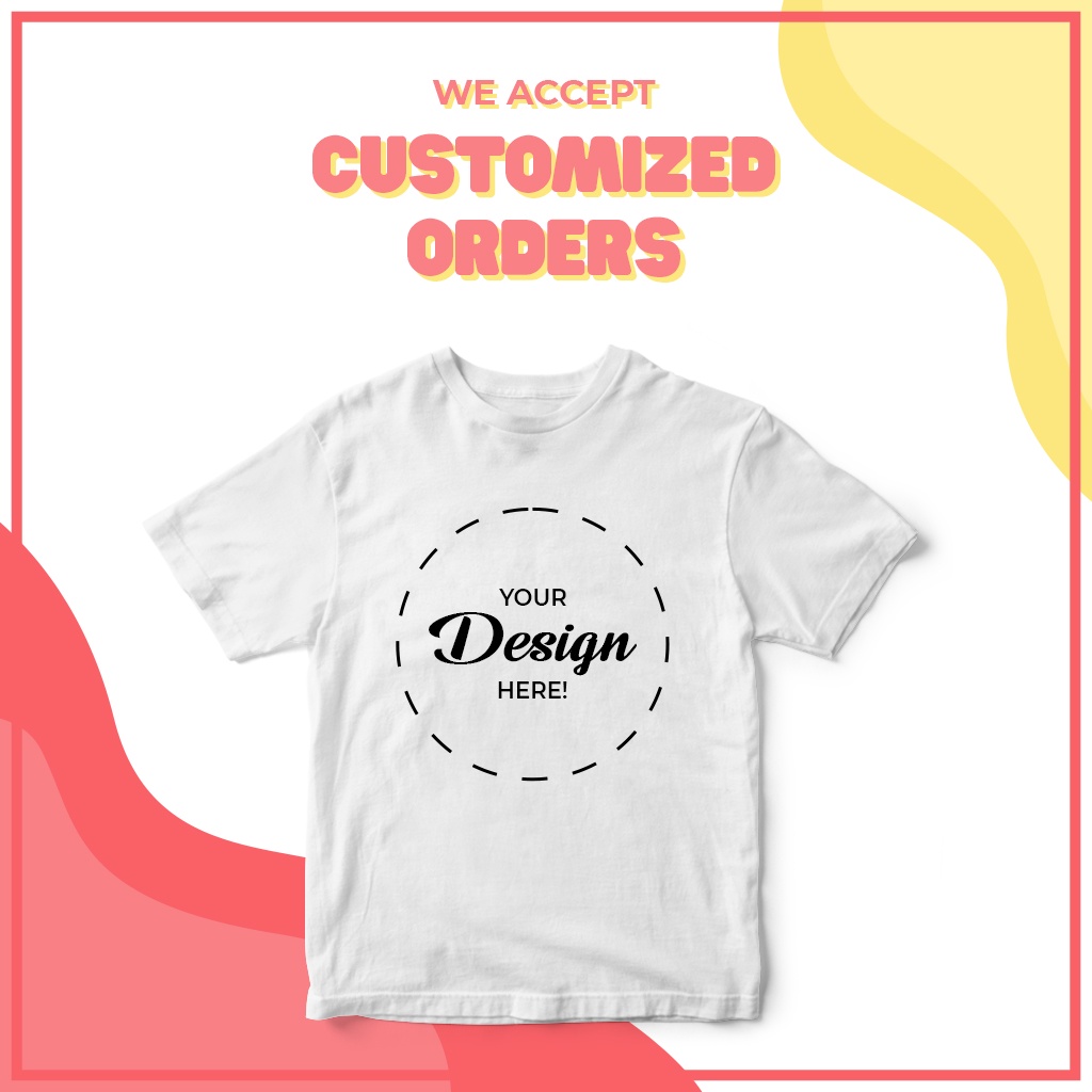 Make Your Own CUSTOMIZED Design Graphic Print Unisex Tshirt