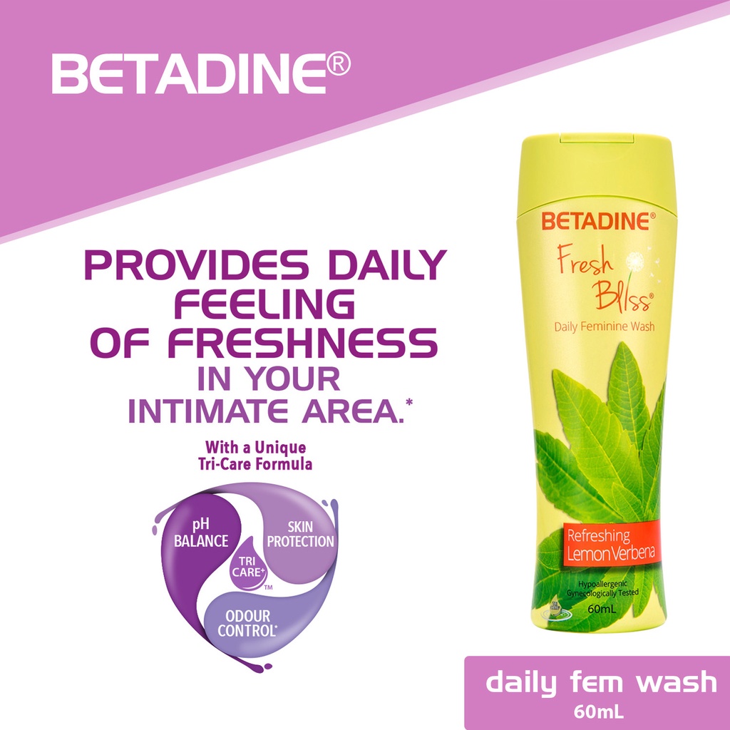 BETADINE® Fresh Bliss® Lemon Verbena 60mL | Shopee Philippines