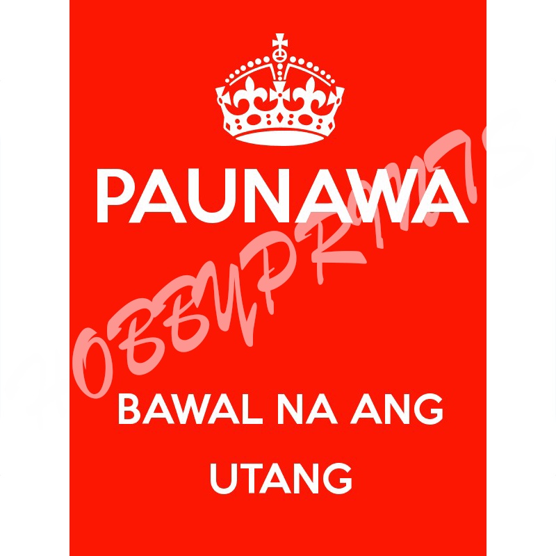 Laminated Signages Bawal Utang Signages Sign Boards Laminated Signages Shopee Philippines 4965