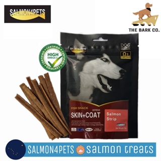 □◕♠Salmon4pets - Salmon Strip Natural Dog Cat Pet Treats Snack 70G