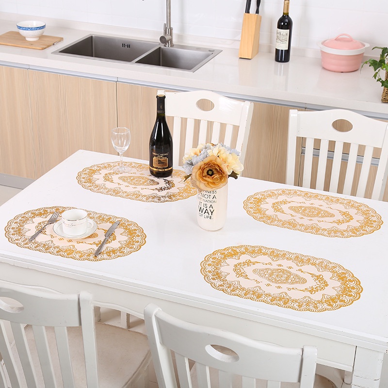 1PCRound coaster bowl mat dinner plate mat nonslip mat plastic rubber