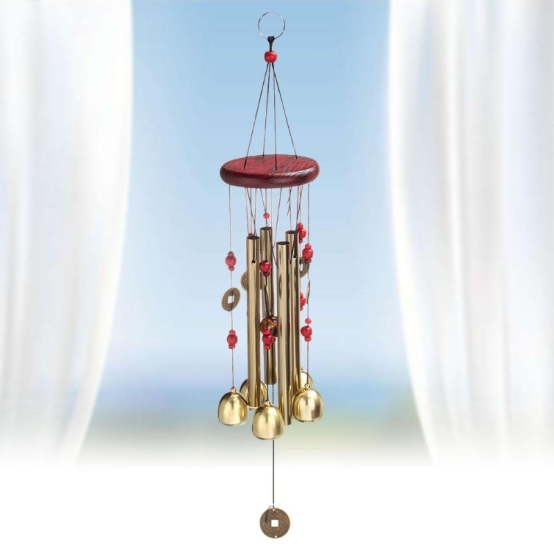 （hot）Wind Chimes Outdoor Garden Yard Bells Hanging Charm Decor Windchime Ornament Tube number #4