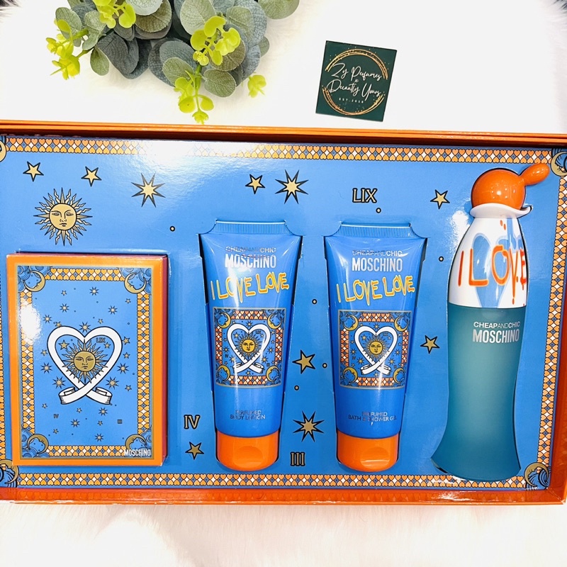 Moschino I Love Love Eau de Toilette Gift Set of 4 Shopee Philippines