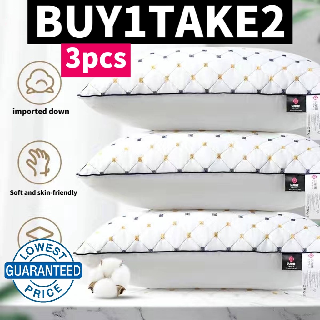 1000g Natural Cotton Single Pillow 100 Polyester Fiber Orthopedic Neck