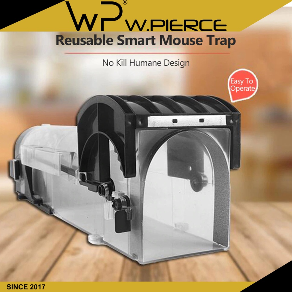 Live mouse trap Reusable Smart Mouse Trap Humane Clear Plastic Smart ...