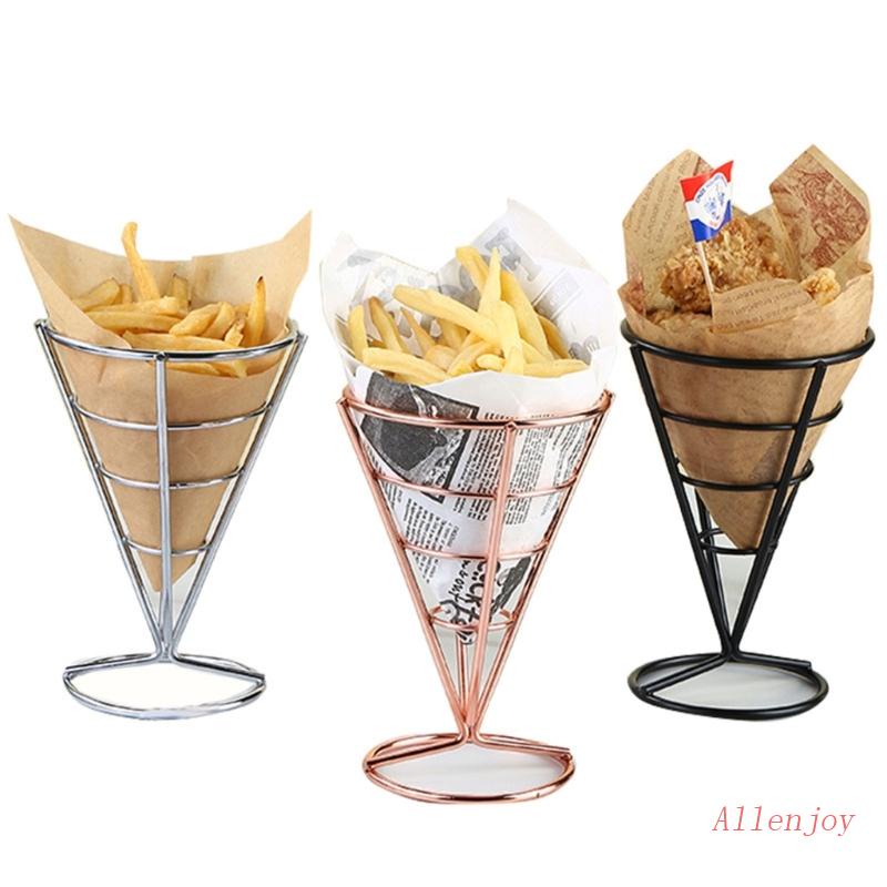 JOY French Fries Stand Cone Snacks Display Stand Fries Baskets Chicken
