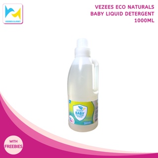 VEZEES ECO NATURALS Baby Liquid Laundry Detergent 1000ml with 1 Kojic Soap
