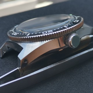 Watch Modify Parts 41mm Stainless Steel 62MAS Watch Case Sapphire Glass 300m Water Resistant Fit NH3 #4